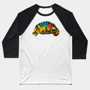 Colorful Chameleon Baseball T-Shirt